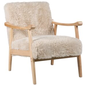 wohnli-moebel-suche-800001353340-1 SESSEL Hellbeige Leknes Kunststoff Beliani Möbel > Sessel > Polstersessel Beige