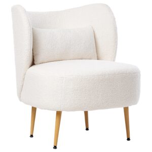 wohnli-moebel-suche-800001353345-1 SESSEL Cremeweiß Otsby II Textil Beliani Möbel > Sessel > Polstersessel Weiß