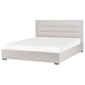 wohnli-moebel-suche-800001353359-1 BETT mit Stauraum 180/200 cm Hellbeige Rouen Textil Beliani Möbel > Betten Beige