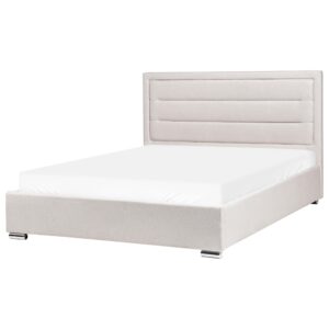 wohnli-moebel-suche-800001353371-1 BETT mit Stauraum 160/200 cm Hellbeige Rouen Textil Beliani Möbel > Betten Beige