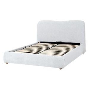 wohnli-moebel-suche-800001353425-1 BETT mit Stauraum 140/200 cm Hellgrau Blagnac Textil Beliani Möbel > Betten Grau