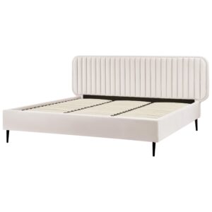 wohnli-moebel-suche-800001353436-1 BETT mit Lattenrost 180/200 cm Beige Brin Textil Beliani Möbel > Betten Beige