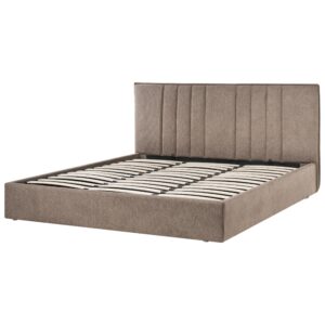 wohnli-moebel-suche-800001353464-1 BETT mit Stauraum 180/200 cm Taupe Tarascon Textil Beliani Möbel > Betten Taupe