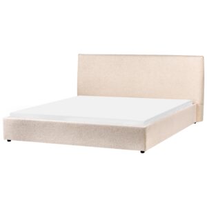 wohnli-moebel-suche-800001353502-1 BETT mit Lattenrost 180/200 cm Beige Lavaur Textil Beliani Möbel > Betten Beige