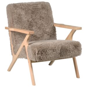 wohnli-moebel-suche-800001353508-1 SESSEL Taupe Kisa Kunststoff Beliani Möbel > Sessel > Polstersessel Taupe