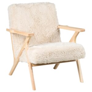 SESSEL Hellbeige Kisa Kunststoff Beliani Möbel > Sessel > Polstersessel Beige