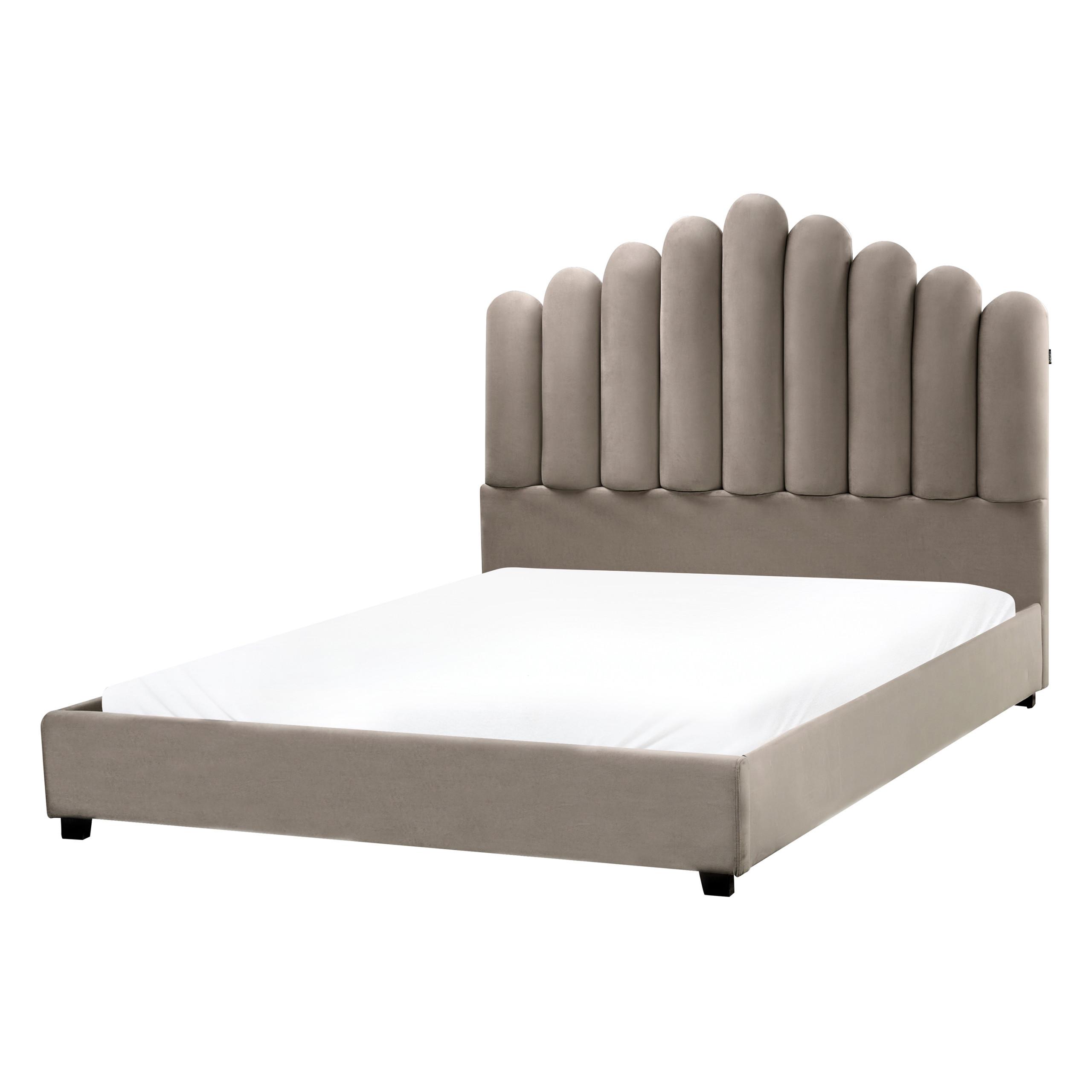 Wohnli Möbelsuche - BETT mit Lattenrost 140/200 cm Taupe Vincennes