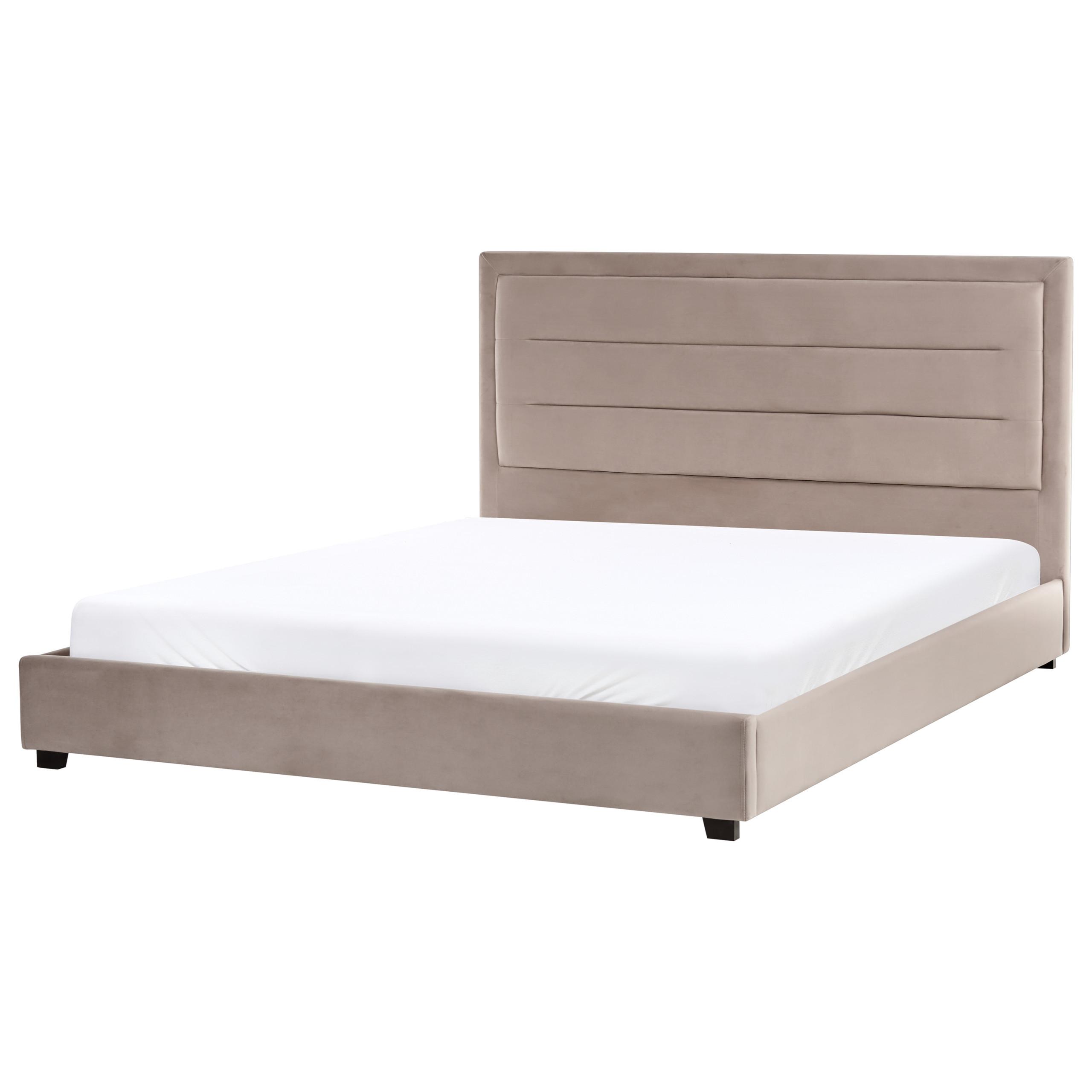Wohnli Möbelsuche - BETT mit Lattenrost 180/200 cm Taupe Rouen