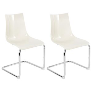 Wohnli Möbelsuche - ESSZIMMERSTUHL 2er-Set Cremeweiß Marshall