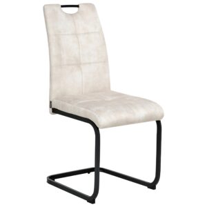 ESSZIMMERSTUHL 4er-Set Hellbeige Cisco Textil Beliani Möbel > Stühle > Esszimmerstühle > Schwingstühle Beige
