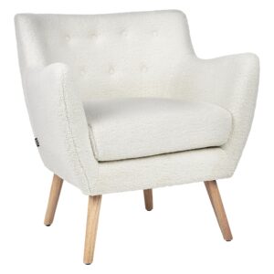 SESSEL Weiß Drammen Textil Beliani Möbel > Sessel > Polstersessel Weiß