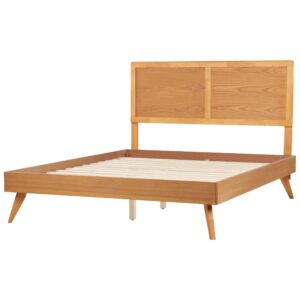 wohnli-moebel-suche-800001353780-1 BETT mit Lattenrost 160/200 cm Hellbraun Istres Holzwerkstoff Beliani Möbel > Betten Braun