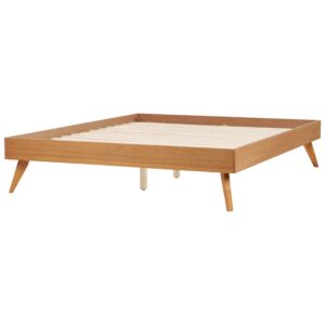 wohnli-moebel-suche-800001353792-1 BETT 160/200 cm Hellbraun Berric Holzwerkstoff Beliani Möbel > Betten Braun