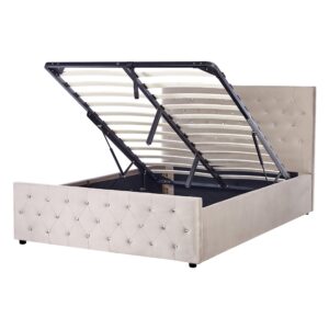wohnli-moebel-suche-800001353804 Wohnli Möbelsuche - BETT mit Stauraum 140/200 cm Taupe Amiens