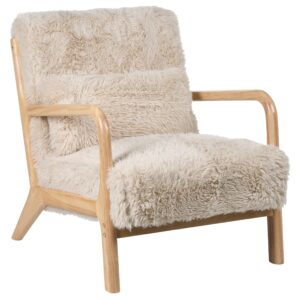 wohnli-moebel-suche-800001353829-1 SESSEL Hellbeige Skovde Kunststoff Beliani Möbel > Sessel > Polstersessel Beige