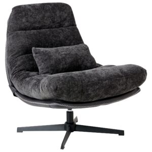 wohnli-moebel-suche-800001353845-1 DREHSESSEL Schwarz Tovik Textil Beliani Möbel > Sessel > Polstersessel Schwarz