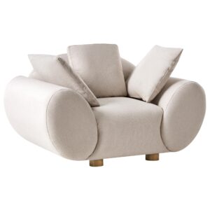 Wohnli Möbelsuche - SESSEL Hellbeige Ringel