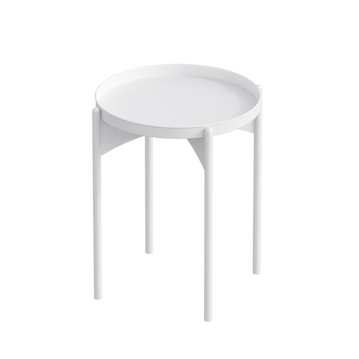 Wohnli Möbelsuche - BEISTELLTISCH mit runder Metallplatte H57 cm - COLE