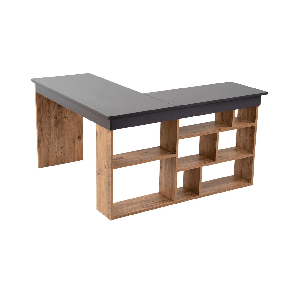 Wohnli Möbelsuche - ECKSCHREIBTISCH mit stauraum - organis 130/50/72 cm