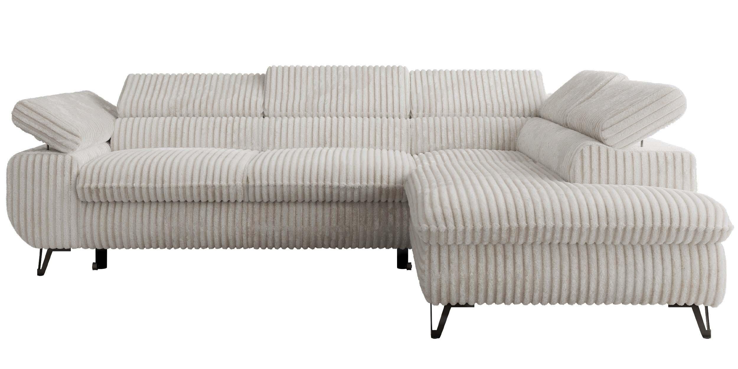Wohnli Möbelsuche - ECKSOFA PABLO L Beige Cord - Rechts Seite