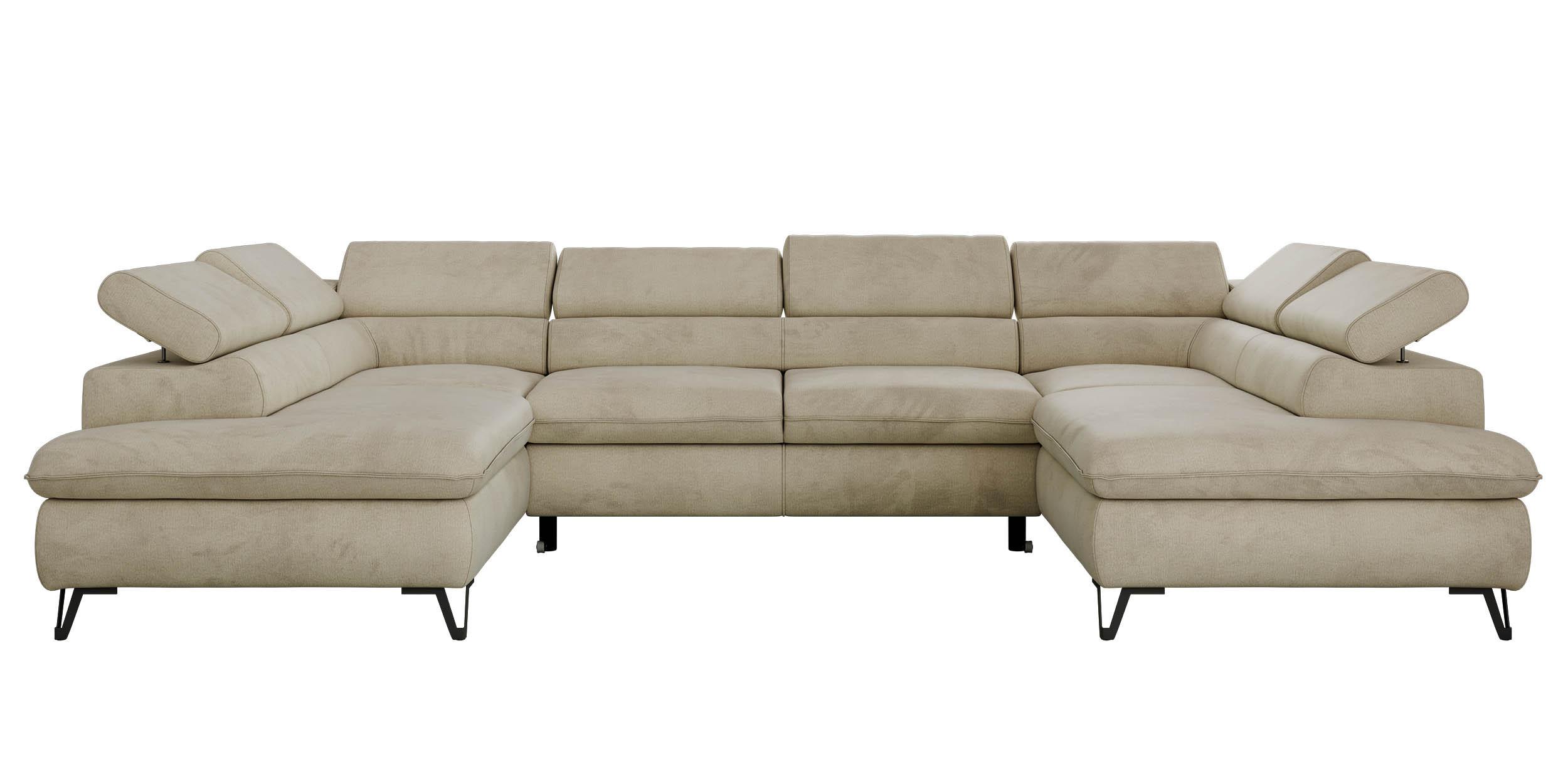 Wohnli Möbelsuche - WOHNLANDSCHAFT PABLO U Velvet Beige