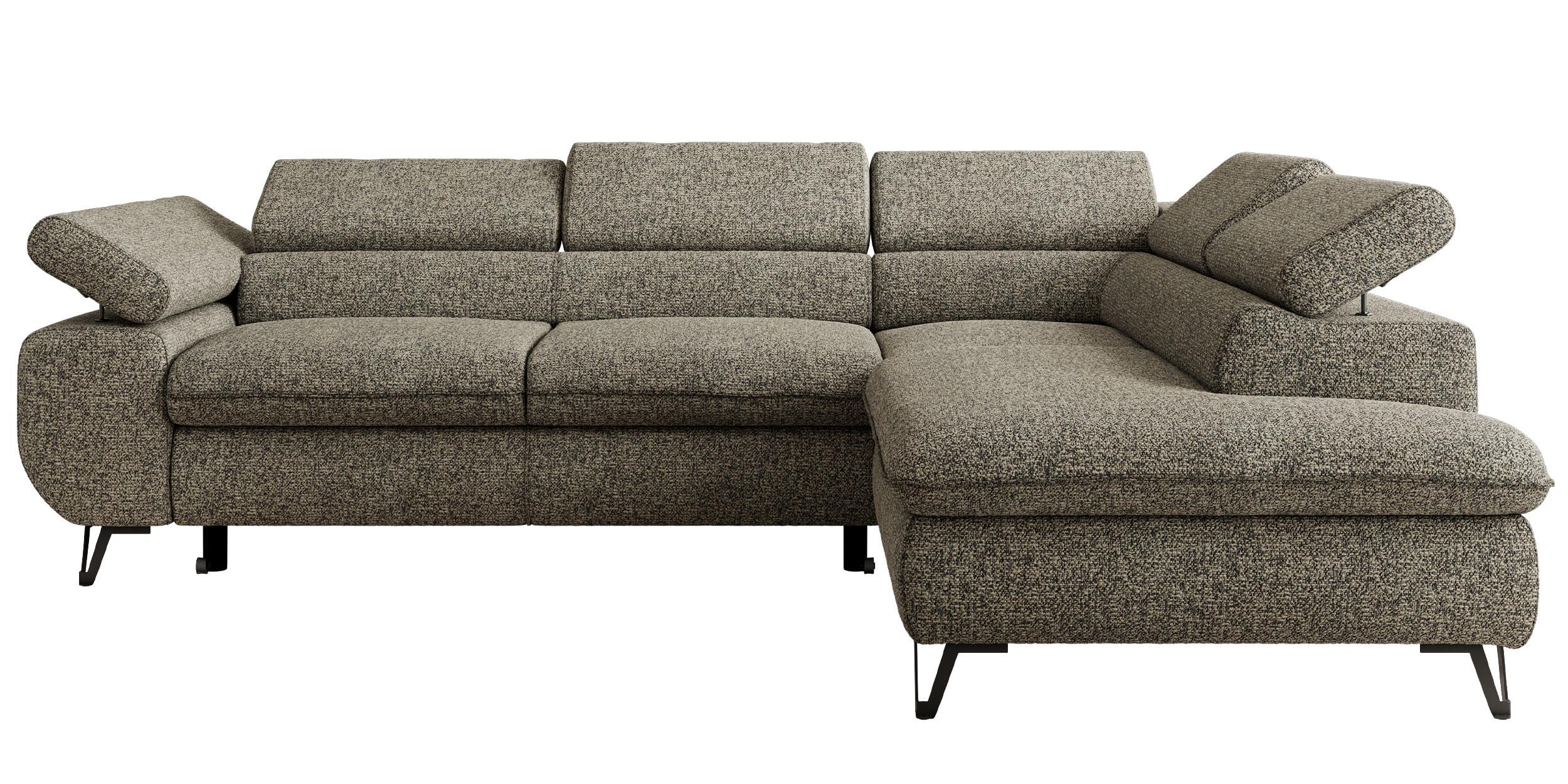 wohnli-moebel-suche-800001354498 Wohnli Möbelsuche - ECKSOFA PABLO L Grau Struktur - Rechts Seite mit T25 Topper