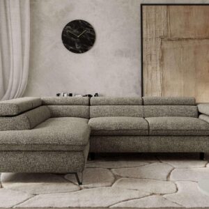 wohnli-moebel-suche-800001354550-1 ECKSOFA PABLO L Grau Struktur - Links Seite Textil MKS Möbel > Sofas & Couches > Wohnlandschaften > Ecksofas Grau