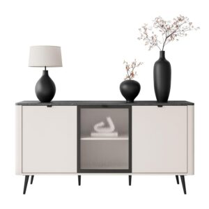 Wohnli Möbelsuche - KOMMODE auf Füßen AUTUMN 2D1W mit Glasfront
