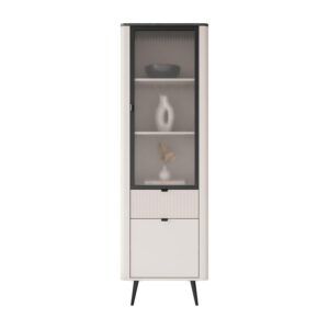 wohnli-moebel-suche-800001356637 Wohnli Möbelsuche - VITRINE schmal AUTUMN 1D1S1W mit Schublade