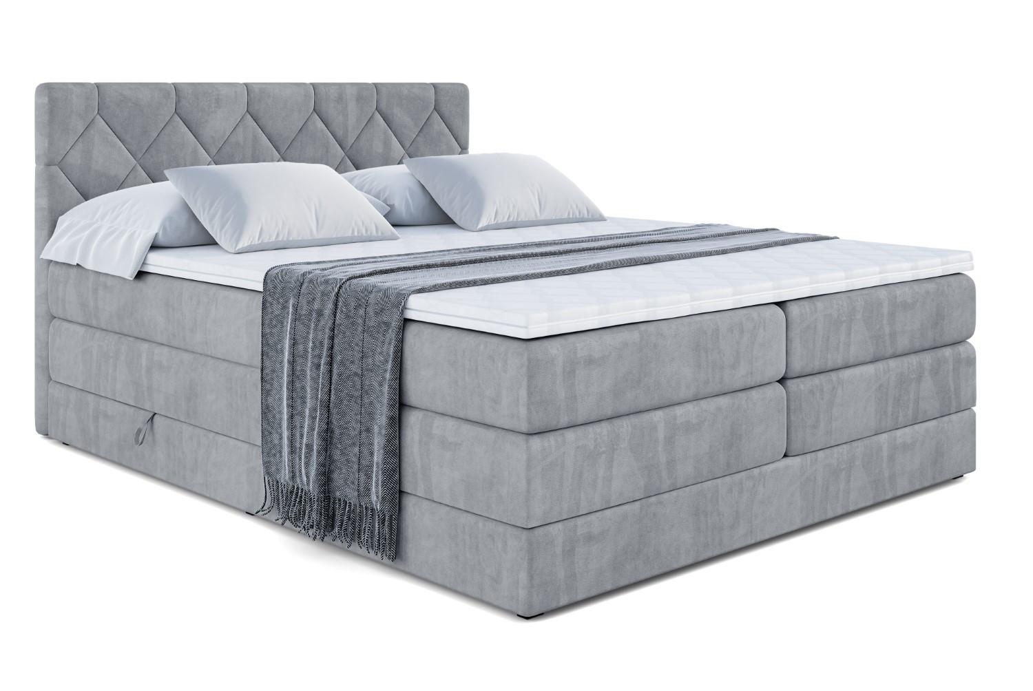 wohnli-moebel-suche-800001356986 Wohnli Möbelsuche - BOXSPRINGBETT CATOR KING - 200x200 - H3/H4 - Grau