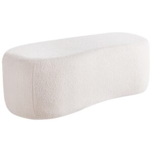 wohnli-moebel-suche-800001360720-1 POUF Cremeweiß Bayard Textil Beliani Möbel > Bänke > Sitzbänke Weiß