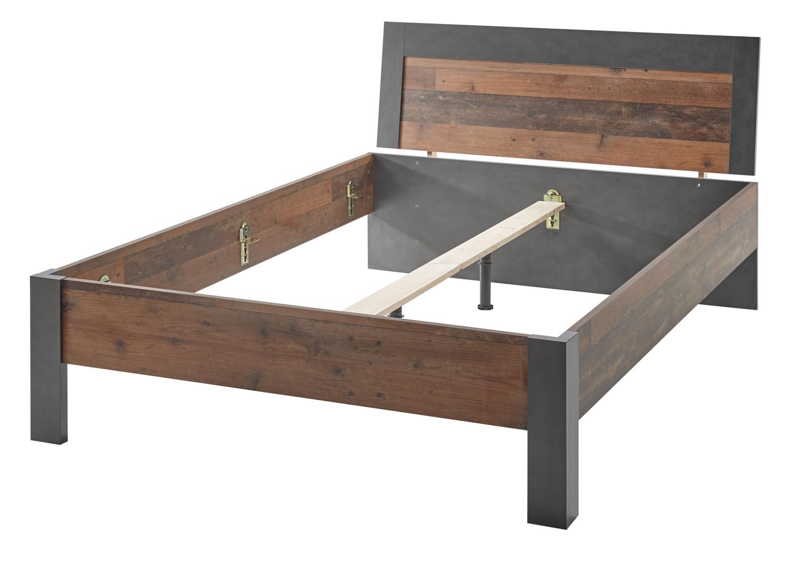 wohnli-moebel-suche-800001361559 Wohnli Möbelsuche - BETT Old Used Wood Shabby Design mit grau