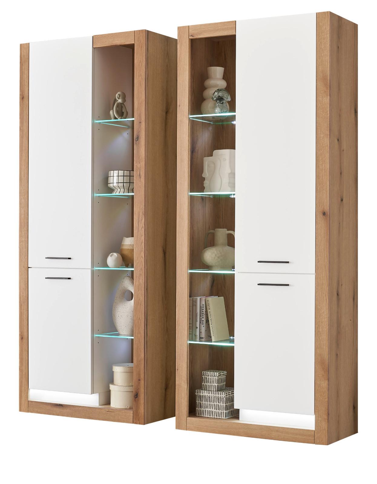 wohnli-moebel-suche-800001361645 Wohnli Möbelsuche - VITRINEN-SET 2-teilig weiß matt