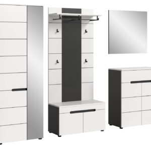 wohnli-moebel-suche-800001361822 Wohnli Möbelsuche - GARDEROBEN-SET 5-teilig in weiß