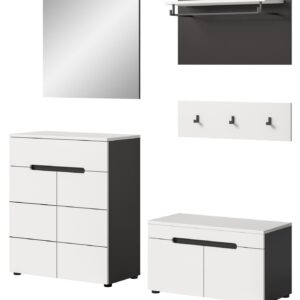 wohnli-moebel-suche-800001361829 Wohnli Möbelsuche - GARDEROBEN-SET 5-teilig in weiß