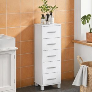 wohnli-moebel-suche-800001363681-1 KOMMODE Spanplatte Weiß Holzwerkstoff HOMCOM Möbel > Kommoden & Schubladenschränke > Kommoden Weiß