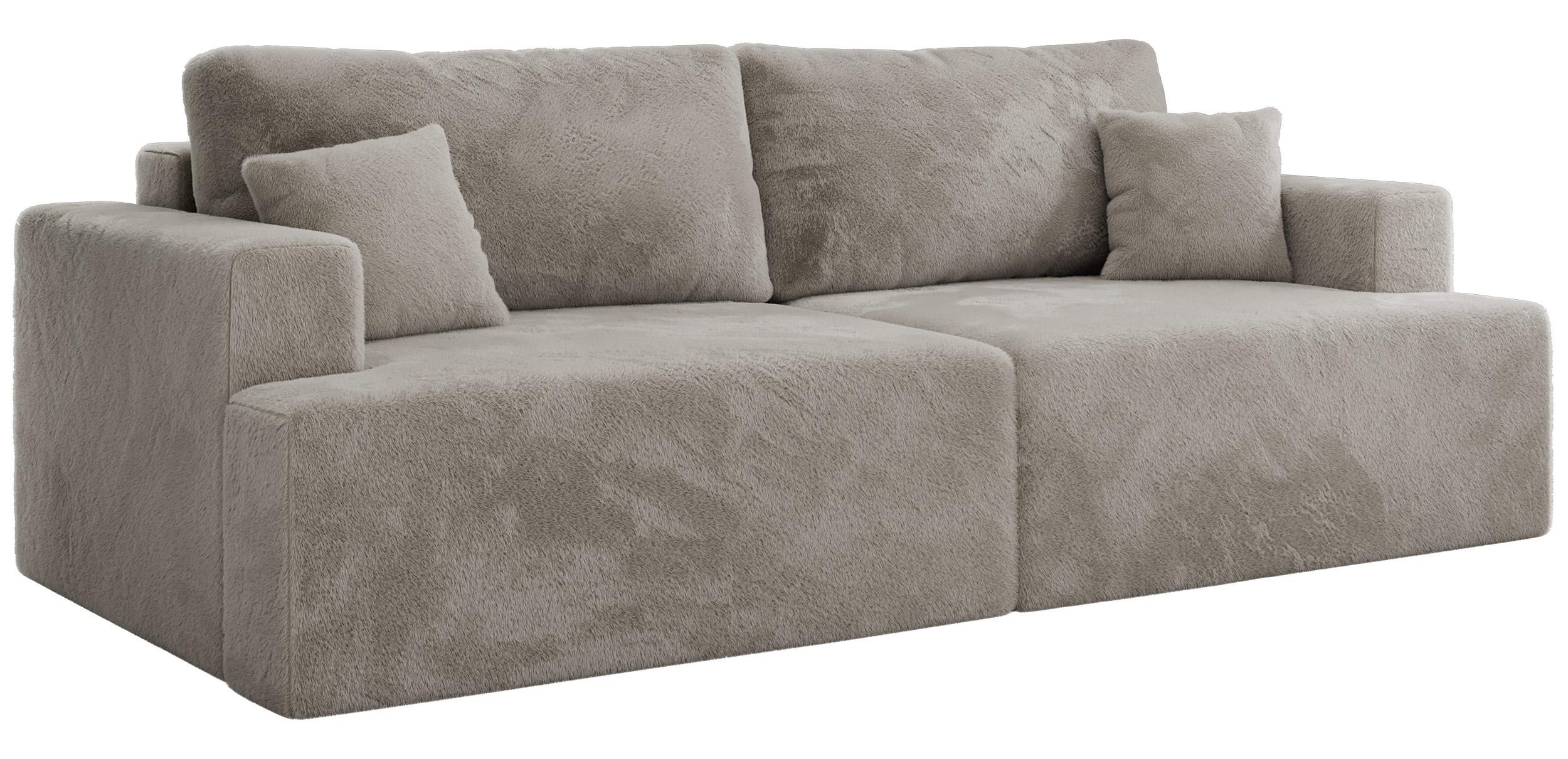 wohnli-moebel-suche-800001364190 Wohnli Möbelsuche - 4-SITZER SOFA VIRELLA Hellgrau Plüsch