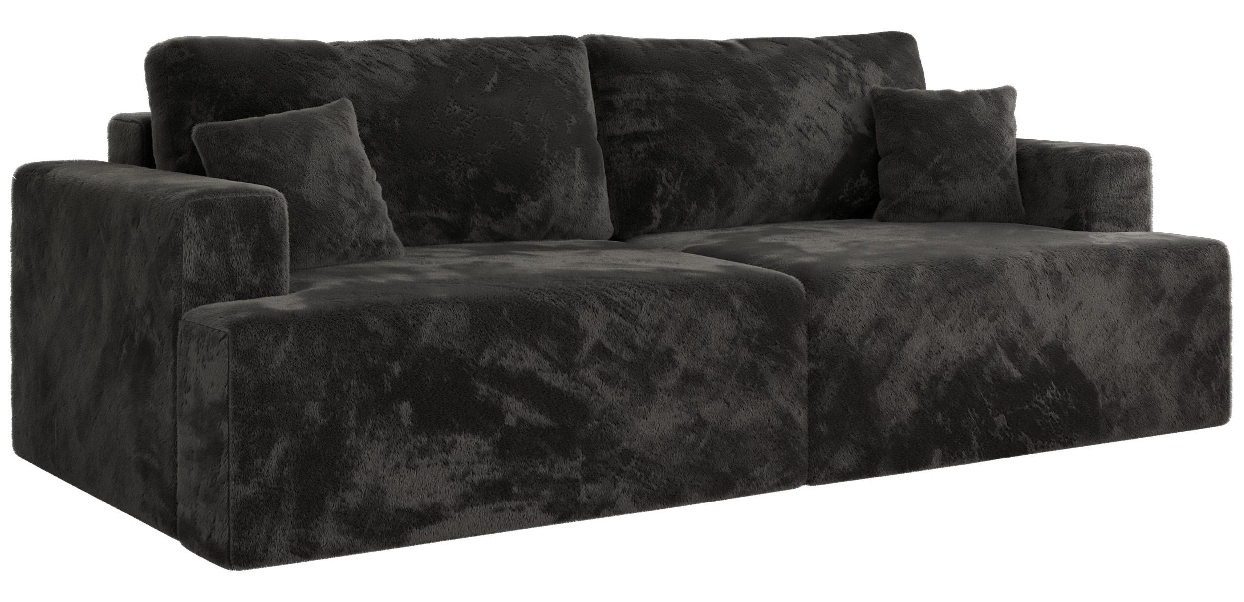 wohnli-moebel-suche-800001364191 Wohnli Möbelsuche - 4-SITZER SOFA VIRELLA Dunkelgrau Plüsch
