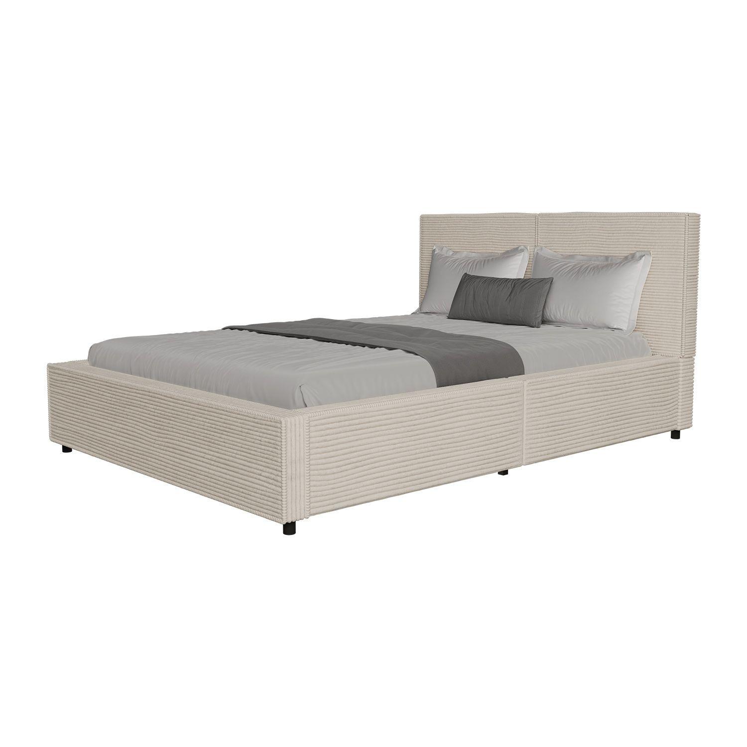 wohnli-moebel-suche-800001365444 Wohnli Möbelsuche - POLSTERBETT Salerno Cord beige 140x200 cm