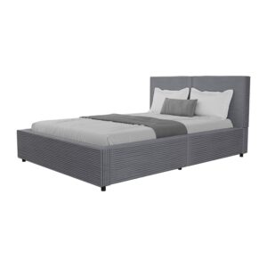 wohnli-moebel-suche-800001365445 Wohnli Möbelsuche - POLSTERBETT Salerno Cord grau 140x200 cm