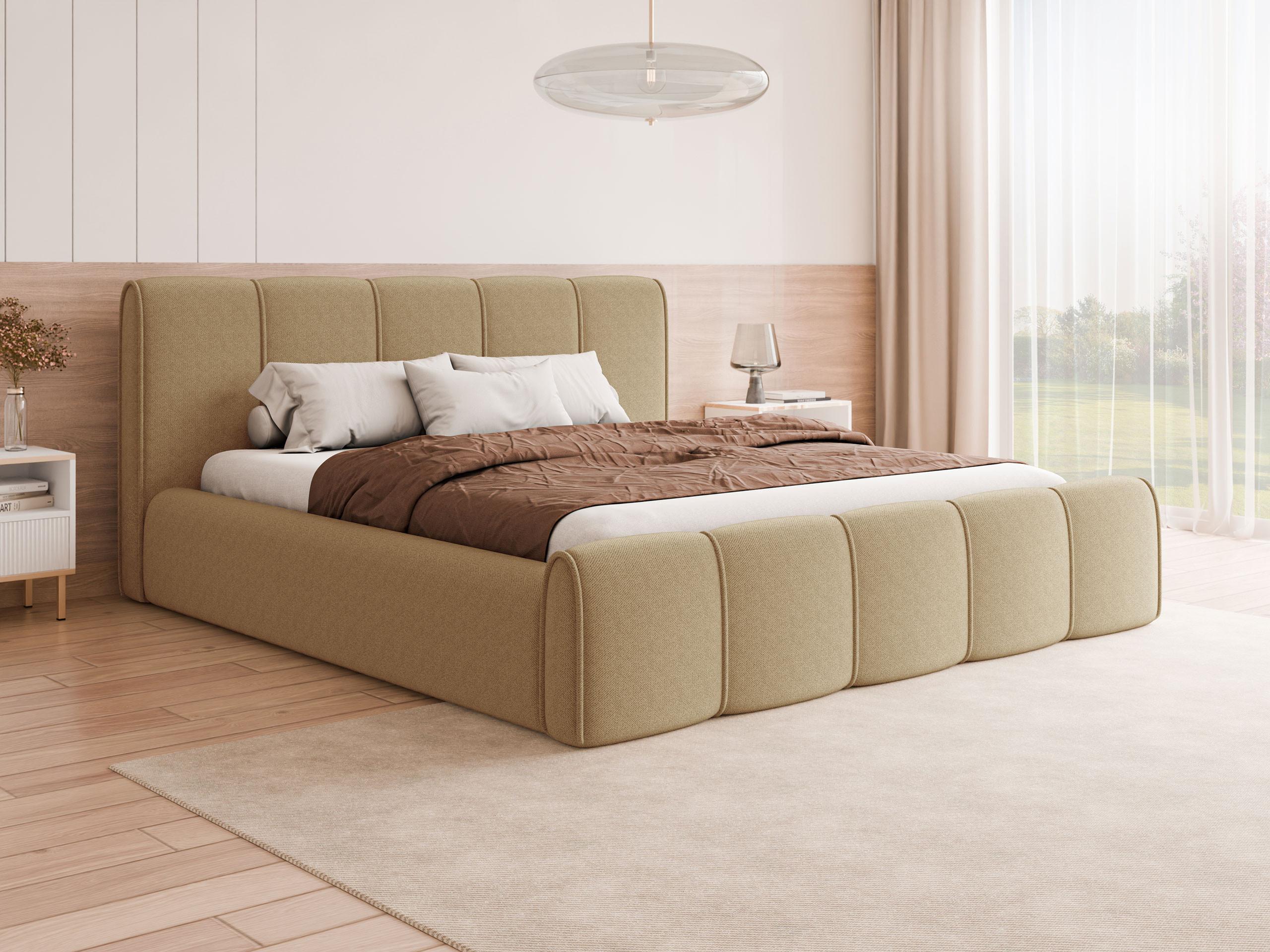 POLSTERBETT Lewis Textil MIRJAN24 Möbel > Betten > Polsterbetten Beige