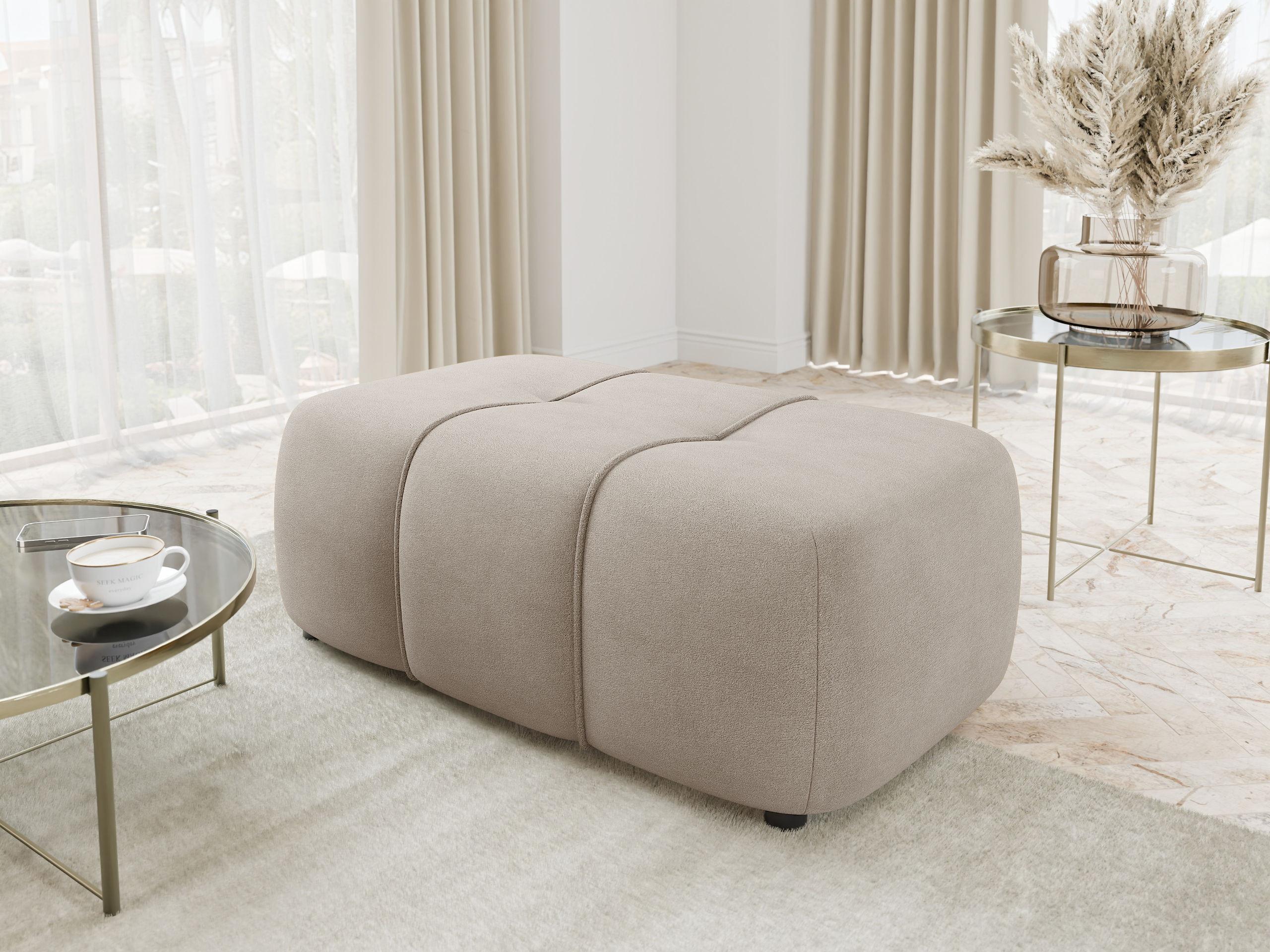POLSTERHOCKER Furyn Textil MIRJAN24 Möbel > Sessel > Hocker Beige