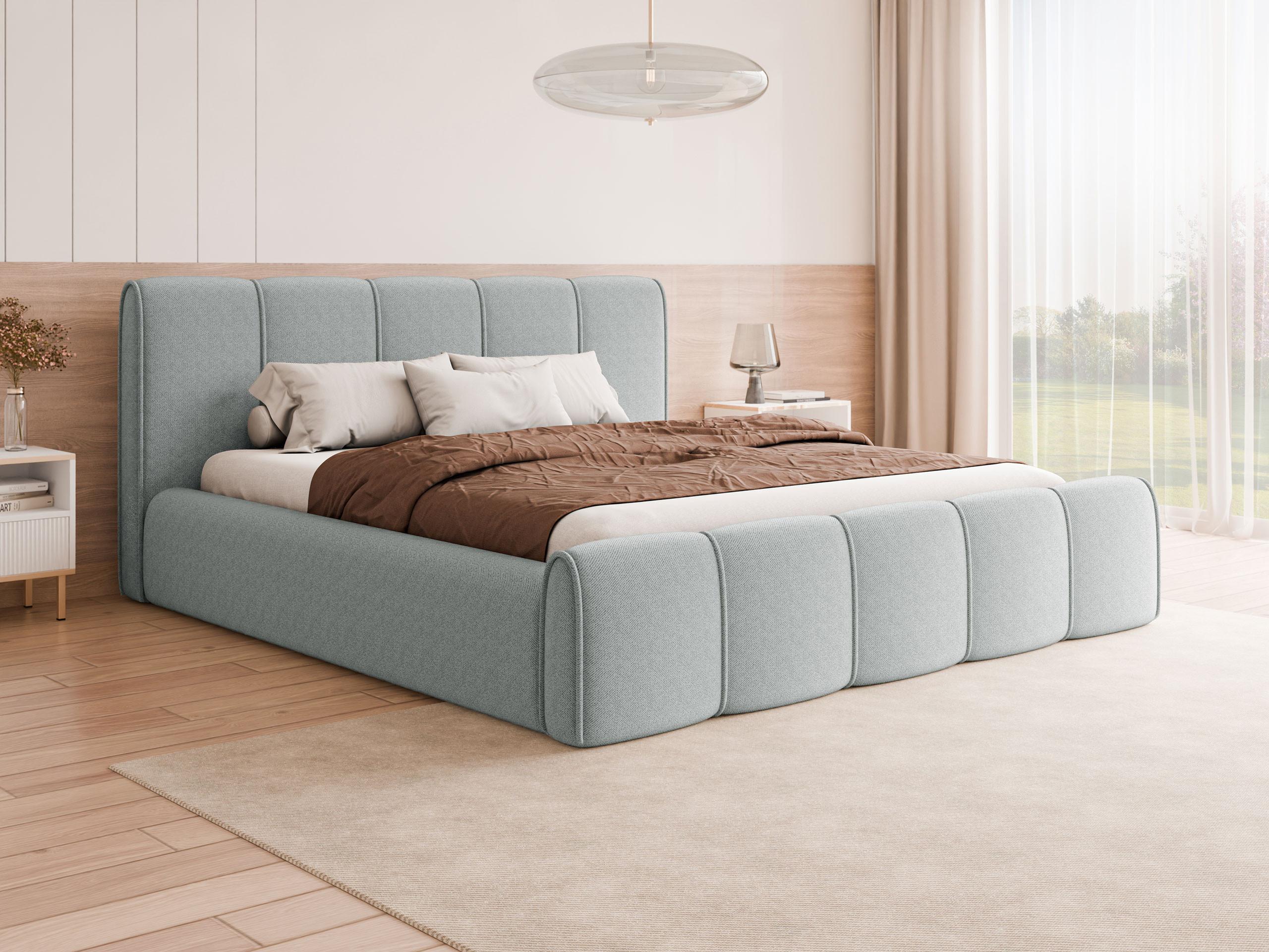 POLSTERBETT Lewis Textil MIRJAN24 Möbel > Betten > Polsterbetten Grau
