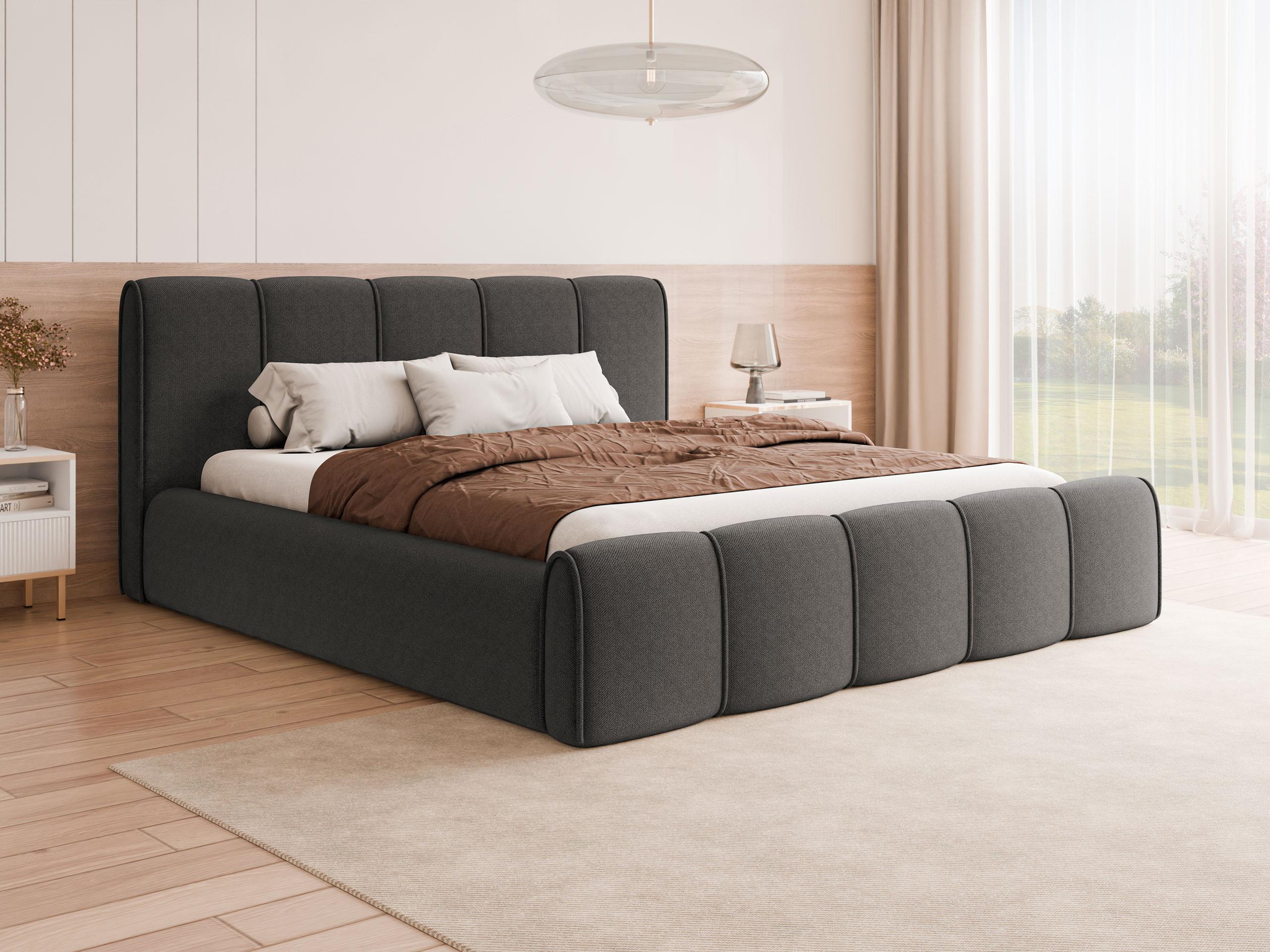 POLSTERBETT Lewis Textil MIRJAN24 Möbel > Betten > Polsterbetten Grau
