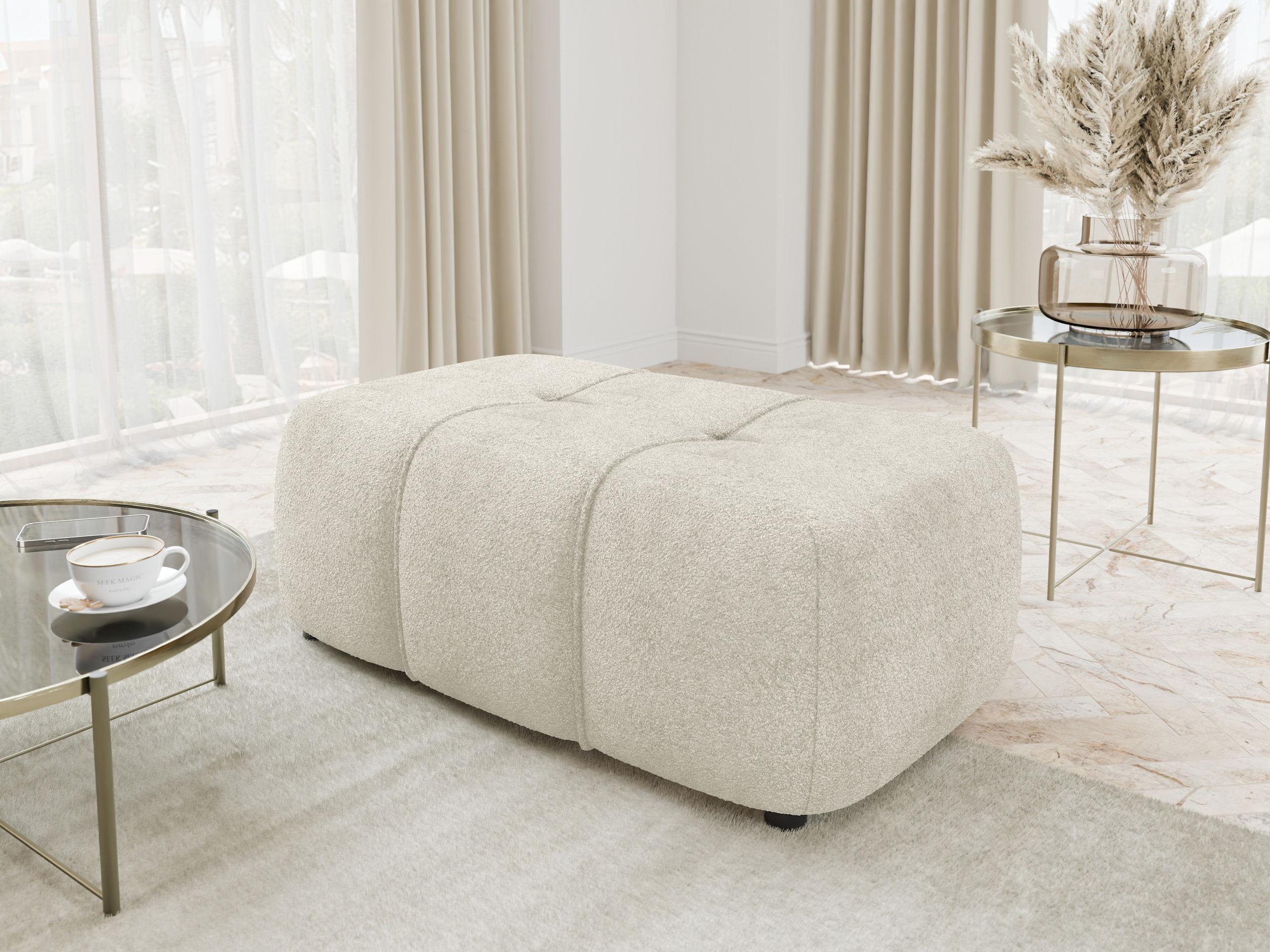 POLSTERHOCKER Furyn Boucle Textil MIRJAN24 Möbel > Sessel > Hocker Braun