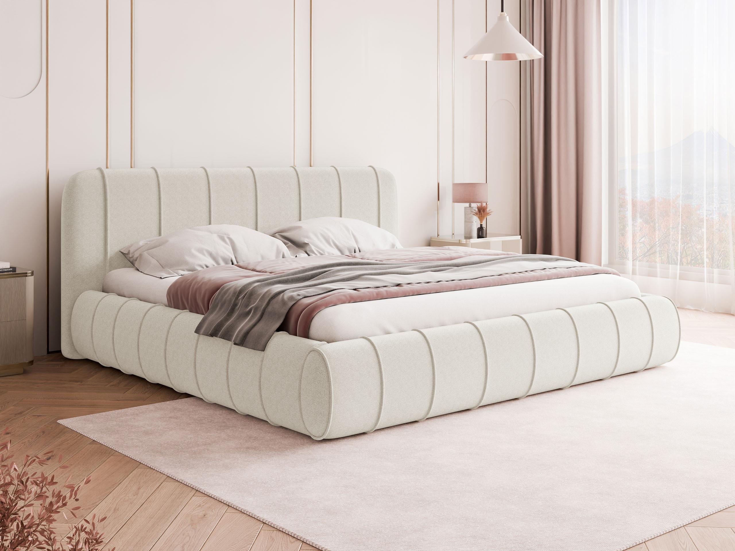 POLSTERBETT Slim XI Textil MIRJAN24 Möbel > Betten > Polsterbetten Weiß