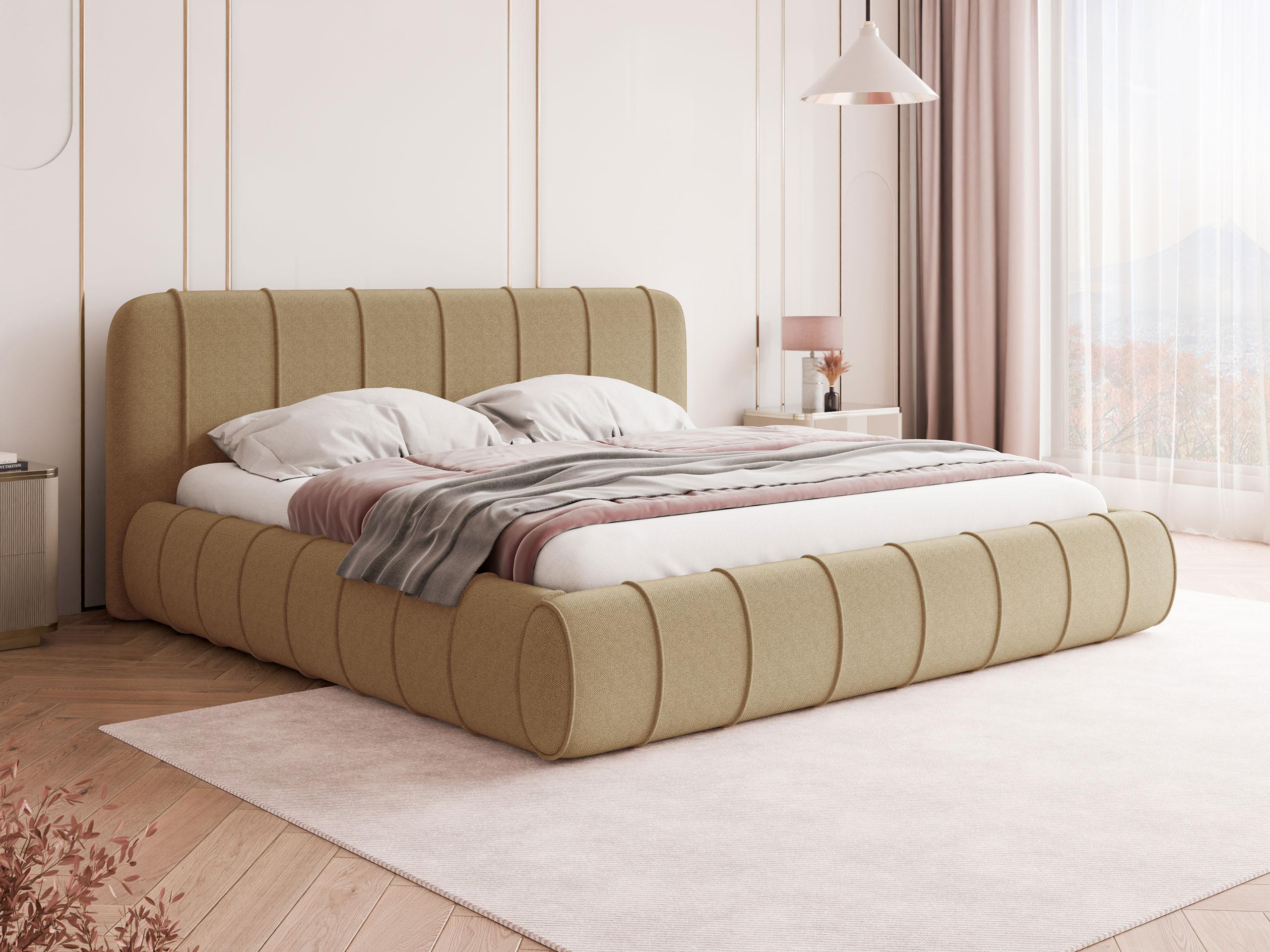 POLSTERBETT Slim XI Textil MIRJAN24 Möbel > Betten > Polsterbetten Beige