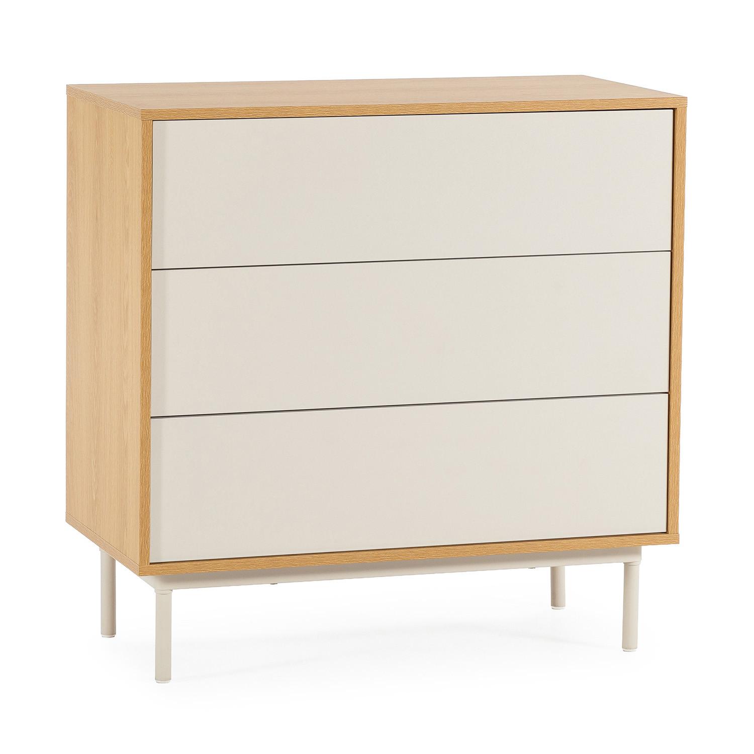 Wohnli Möbelsuche - KOMMODE 80/80/40 Cuzco Eichenfarbe/grau