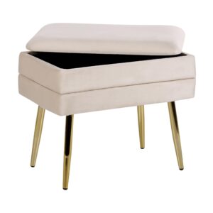 wohnli-moebel-suche-800001380635-1 TRUHENBANK Hellbeige Odessa Textil Beliani Möbel > Sessel > Hocker Beige
