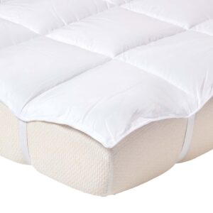 MATRATZENTOPPER 180/200 cm mit Super-Mikrofaser Textil Homescapes Möbel > Matratzen > Topper Weiß